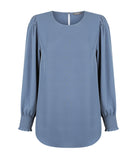 Freya Shirred Cuff Top