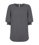 Lola 3/4 Sleeve Shirred Cuff Top