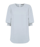 Lola 3/4 Sleeve Shirred Cuff Top