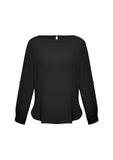 Ladies Madison Boat Neck Blouse