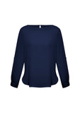 Ladies Madison Boat Neck Blouse